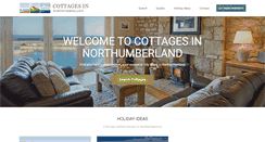 Desktop Screenshot of cottagesinnorthumberland.co.uk